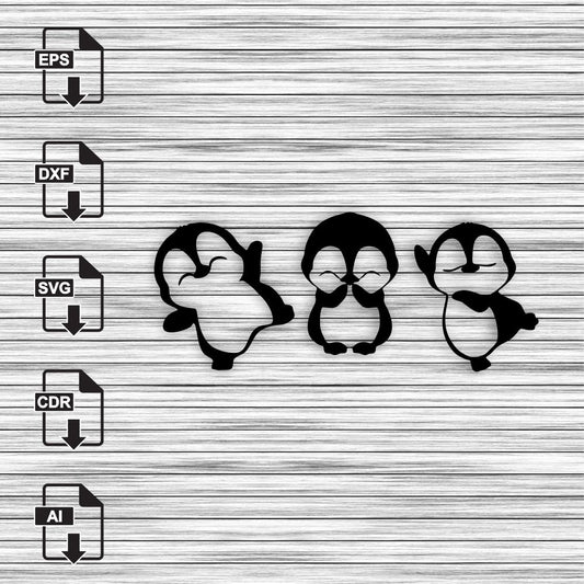 Penguins wall decor-WD-A1016