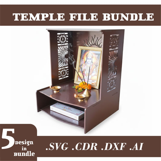 Temple File Bundle - 5 Design in Bundle