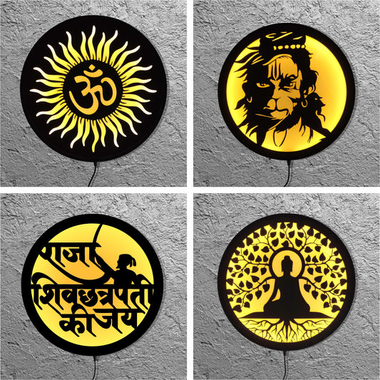 LED Wall Hanging Bundle – Ready to Cut DXF Files (13 Designs)