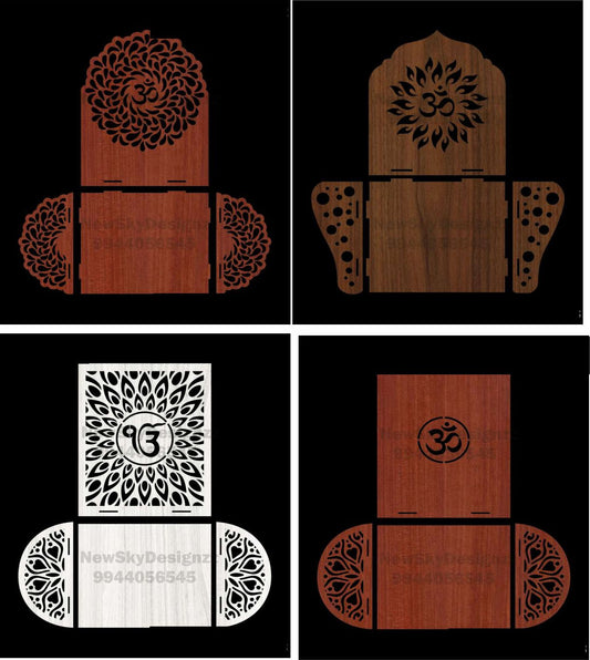 Laser cutting Pooja temple combo pk of 16+ designs