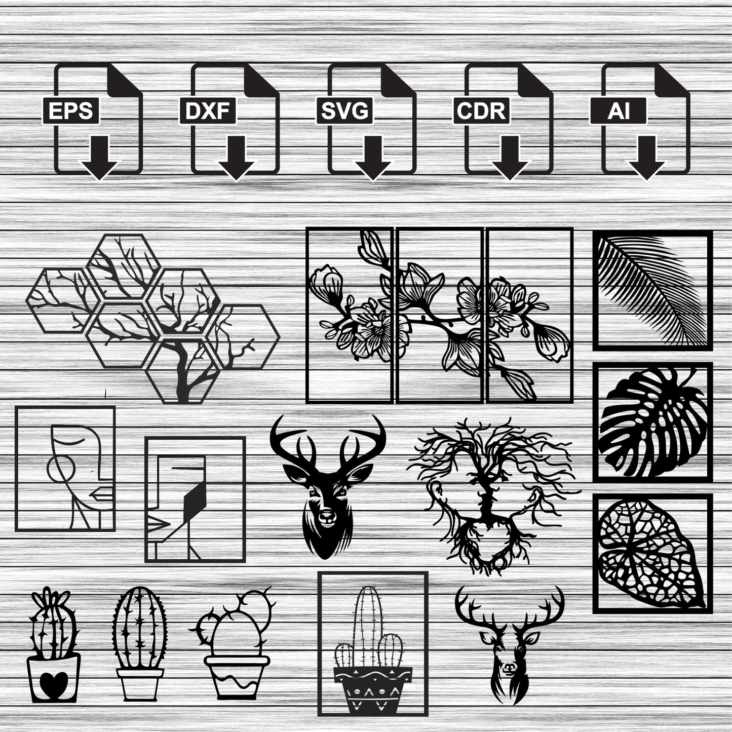 Wall Decor Bundle 100+ file Life Time Free Update
