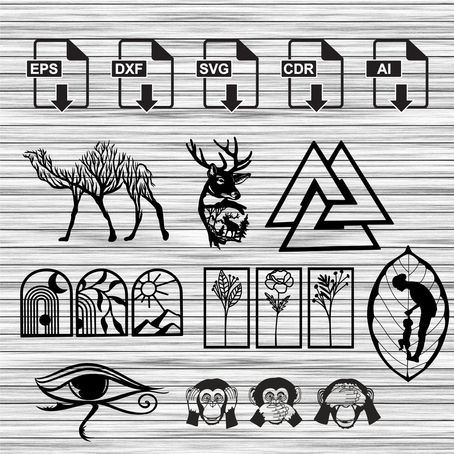 Wall Decor Bundle 100+ file Life Time Free Update