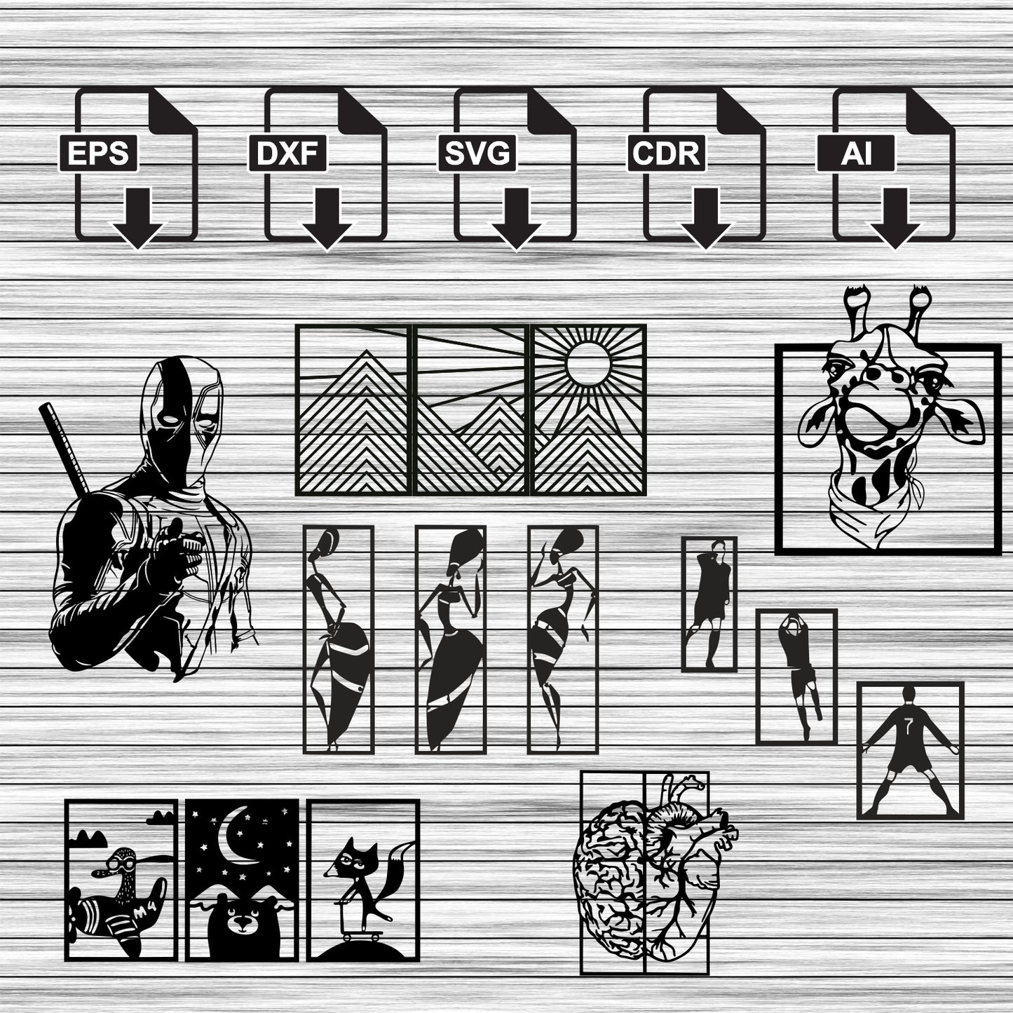 Wall Decor Bundle 100+ file Life Time Free Update