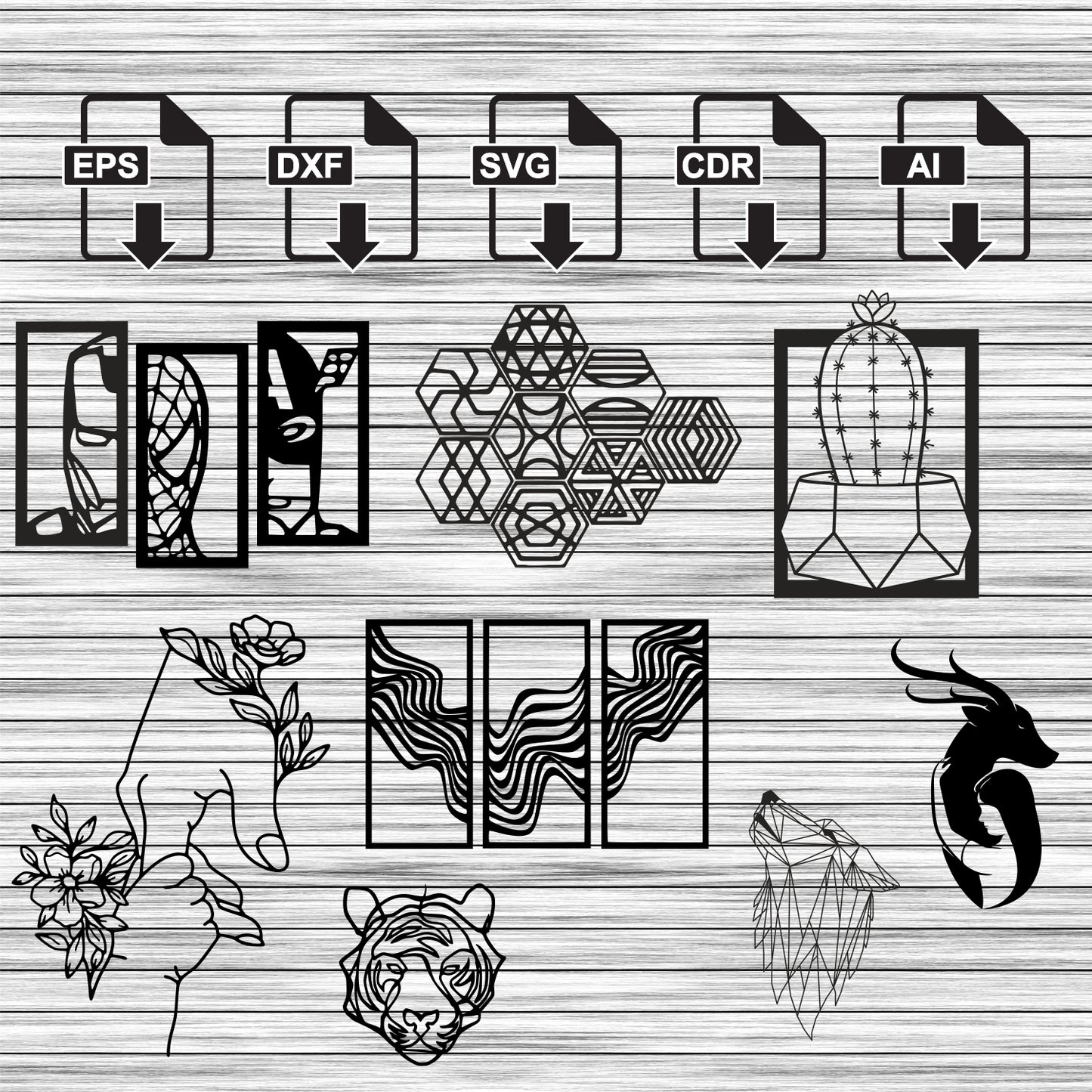 Wall Decor Bundle 100+ file Life Time Free Update