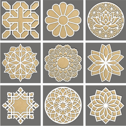 Viral Rangoli Design Bundle For Laser Machine - Ready to cut files