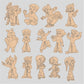 Pre- Marked MDF Base Kids Design - 40+ Designs ( Ready to cut files for laser machine)