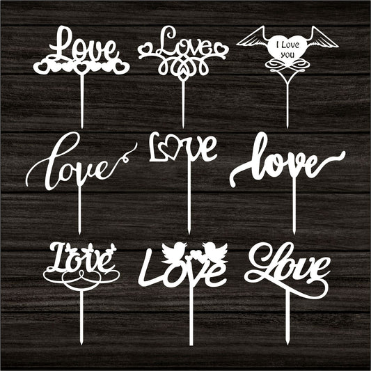 Cake Toppers Svg Bundle Ready to Cut Files.