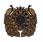 Peacock Wall Clock Pattern for Laser Cut- DXF/SVG/CDR File Format