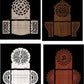 Laser cutting Pooja temple combo pk of 16+ designs