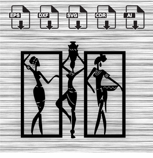 African women wall decor-WD-A1002