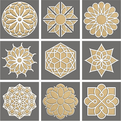 Viral Rangoli Design Bundle For Laser Machine - Ready to cut files