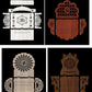 Laser cutting Pooja temple combo pk of 16+ designs