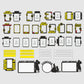 80+ Photo Frame & Wall Clock Laser Cutting Files Bundle | CDR (V-15) | Instant Download