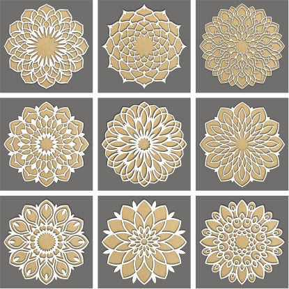 Viral Rangoli Design Bundle For Laser Machine - Ready to cut files