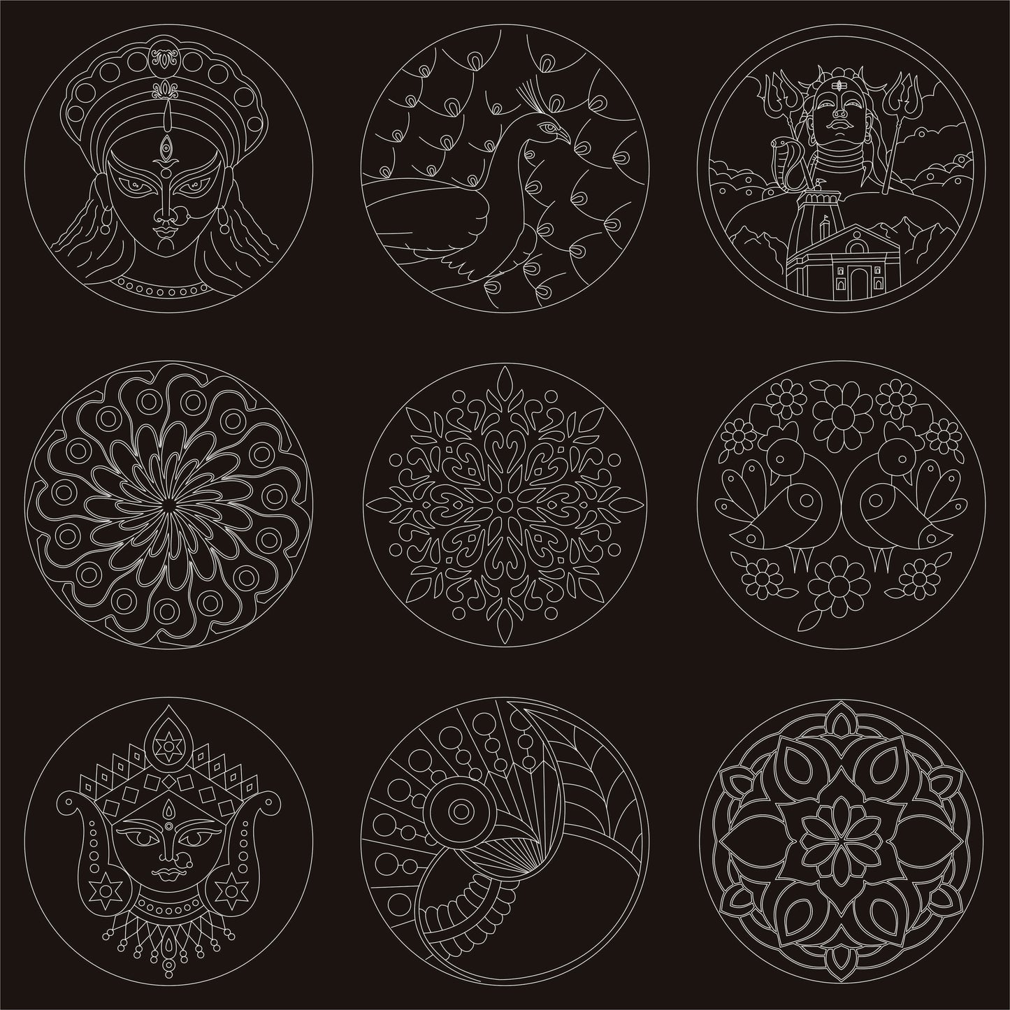 Line Art Bundle - 60+ Designs ( Ready to cut files for laser machine)