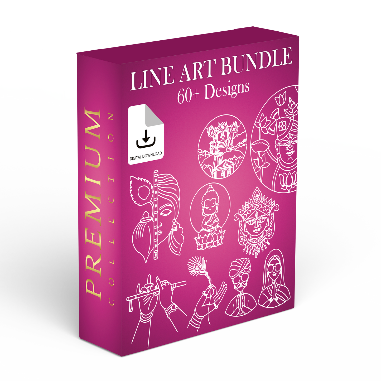 Line Art Bundle - 60+ Designs ( Ready to cut files for laser machine)