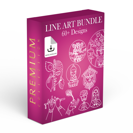 Line Art Bundle - 60+ Designs ( Ready to cut files for laser machine)