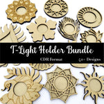 T-Light Holder Bundle 40+ Design Ready To use Files