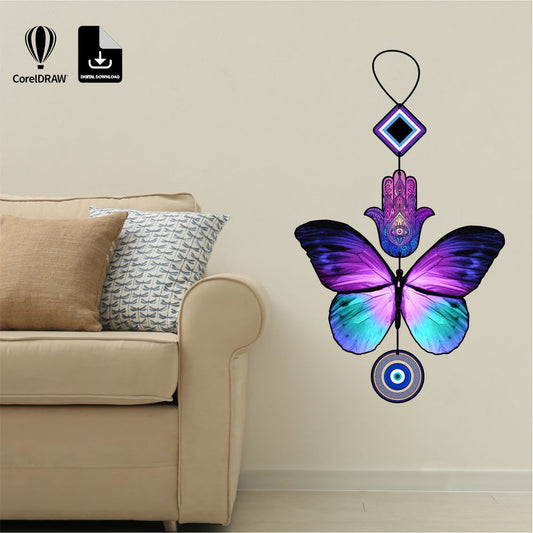 Butterfly Wall Hanging  CDR File