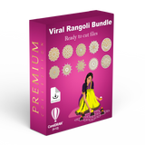 Viral Rangoli Design Bundle For Laser Machine - Ready to cut files